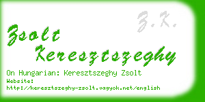 zsolt keresztszeghy business card